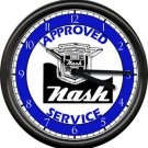 Nash Automobile Retro Vintage Logo Sales Service Parts Dealer Sign Wall Clock
