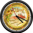 Leisy's Cleveland Beer Barrel Tavern Bar Game Room Brewery Sign Wall Clock