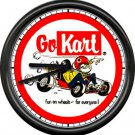 Go Kart Racing Cart Karting Poster Art Wall Clock #333