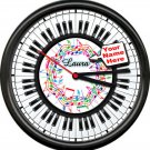 Personalized Your Name Piano Pianist Music Room Teacher Sign Shop Wall Clock