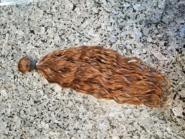 Virgin Russian Human Hair Extensions 18" French Wave Color 6 Brown 100gr Weave