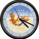 Joe Camel California Beach Girls Sunning Retro Vintage Cigarette Sign Wall Clock