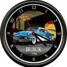 Licensed 1956 Super Buick Riviera Vintage Blue General Motors Sign Wall Clock