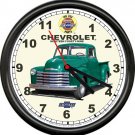 Licensed 1949 Chevy Pickup Truck Grn Vintage Chevrolet General Motors Wall Clock