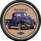 Licensed 1949 Chevy Truck Blue Pickup Chevrolet General Motors Sign Wall Clock