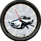 Licensed 1971 Pontiac Firebird White Muscle Car General Motors Sign Wall Clock