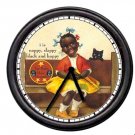 Tar Baby Pomade Barber Shop Stylist Nappy Hair Black Americana Sign Wall Clock Tar Baby Pomade Barber Shop Stylist Nappy Hair Black Americana Sign Wall Clock