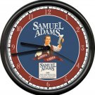 Samuel Adams Beer Tavern Bar Game Room Brewery Sign Wall Clock