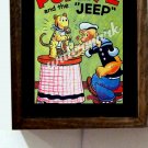 Popeye The Sailor Man And Eugene Jeep Comic Book Cover Art Light Lighted Sign