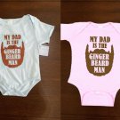 Baby My Dad Is The Gingerbeard Ginger Beard Man Romper Tee Shirt 18-24 mo Baby My Dad Is The Gingerbeard Ginger Beard Man Romper Tee Shirt 18-24 mo