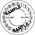 Gas Station Pump Replacement Part You Print On Paper Dial Gallon Vintage