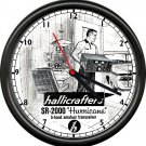 Hallicrafters Hurricane Amateur Ham Radio Equipment Tubes Retro Sign Wall Clock