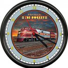 Rock Island Rocket Railway Railroad  Train Car Conductor Chicago Sign Wall Clock
