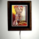 Retro Vintage Tattoo Parlor Tattooed Circus Woman Maude Lighted Light Wall Sign