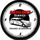 Retro Vintage Paramedic Ambulance Service EMS Emergency Attendants Wall Clock