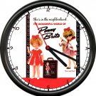 Penny Brite Doll Modern Fashion 1960's Nostalgia Retro Vintage Sign Wall Clock