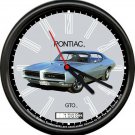 Licensed 1968 Pontiac GTO Racing General Motors Dealer Sign Wall Clock