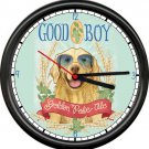 Golden Labrador Yellow Lab Beer Bar Man Cave Dormitory Cute Dog Sign Wall Clock
