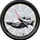 Licensed 1969 Pontiac Firebird 2 Door Sedan Vintage General Motors Wall Clock