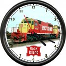 Rock Island Rocket Railroad Railway Train Car Conductor Chicago Sign Wall Clock
