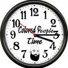 Colored People Time For Black Lives Matter Den Man Cave Quartz Motor Wall Clock