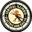 Reddy Kilowatt Central Illinois Electric And Gas Company Service Sign Wall Clock