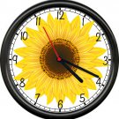 Beautiful Yellow Sunflower Sun Flower Garden Kitchen Or Camper Sign Wall Clock