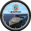 USS Duluth LPD-6 US FORTITER IN RE Veteran US Navy Military Ship Sign Wall Clock