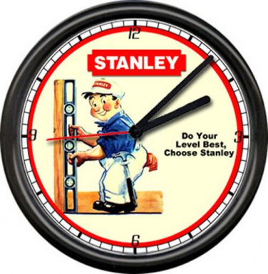Stanley Tools Dealer Hardware Store Sign Wall Clock