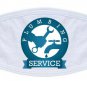 Custom Personalized Your Logo Face Mask Any Wording 100% Cotton Breathable White