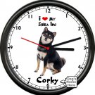 Personalized Name Black Shiba Inu Amazing Dog Breed Lover Sign Wall Clock Personalized Name Black Shiba Inu Amazing Dog Breed Lover Sign Wall Clock