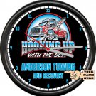 Custom Photo Personalized Your Name Towing Recovery Tow Truck Sign Wall Clock