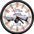 Licensed 1966 White Convertible Chevy Corvair Corsa General Motors Wall Clock