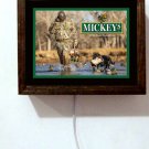 Micky's Fine Malt Liquor Duck Hunting Dog Brewery Bar Hunter Light Lighted Sign