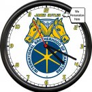 International Brotherhood Of Teamsters Horses  Wheel Your Name Sign Wall Clock