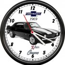 Licensed 1969 Z28 Chevy Camaro Black Chevrolet General Motors Sign Wall Clock