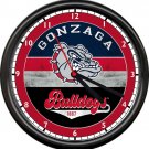 Gonzega University College Basketball Team Graphic Spokane Sign Wall Clock