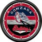 Gonzega University College Basketball Team Graphic Spokane Sign Wall Clock