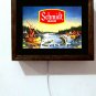 Schmidt Beer Native American Indian Spear Fishing Canoe Boat Light Lighted Sign