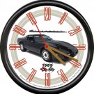 Licensed 1985 Corvette Black Flags Chevrolet General Motors Sign Wall Clock