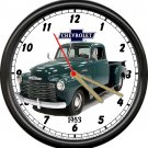 Licensed 1953 '53 Chevy Stepside Pickup Truck General Motors Sign Wall Clock