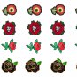 Printable Rose Stickers (Patches)