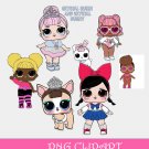Lol Surprise Dolls Clipart LOL DOLLS PNG transparent files for scrapbooking,crafts,party,stationary