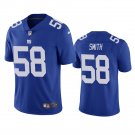 Men's #58 Elerson Smith New York Giants Royal Vapor Limited Football Jersey Stitched