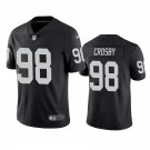 Men's #98 Maxx Crosby Las Vegas Raiders Black Vapor Limited Football Jersey Stitched