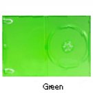 14mm DVD Case Single Green 50pcs/pack