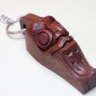 Ethnic Indonesia Lake Toba Wood key chain Handmade