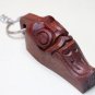 Ethnic Indonesia Lake Toba Wood key chain Handmade
