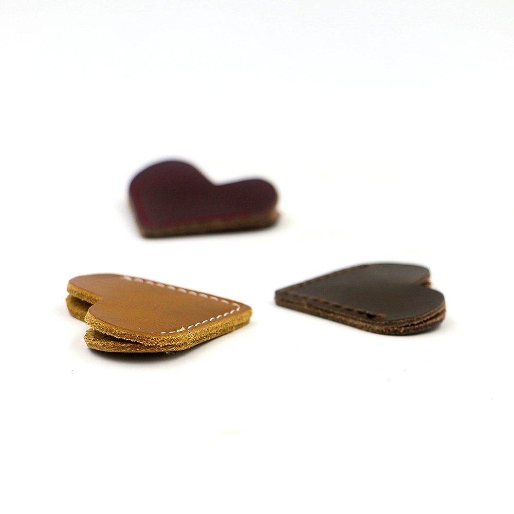 2pcs Handmade Genuine Leather Charm Bookmark, Mini furnish and decorate,Corner Page Marker