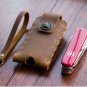Customized Handmade Genuine Leather E-cigarettes case, Swiss Army knife Holder